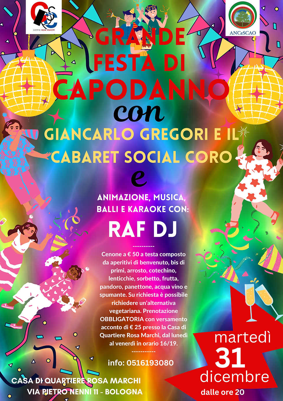 - SOLD OUT - Ultimo dell'anno al Rosa Marchi