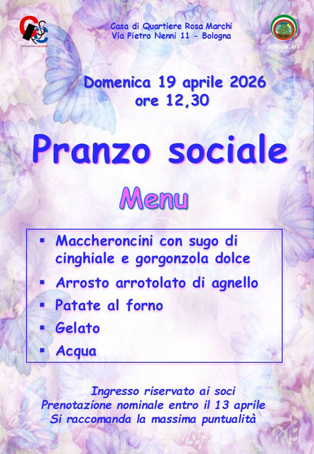 Pranzo sociale aprile 2026