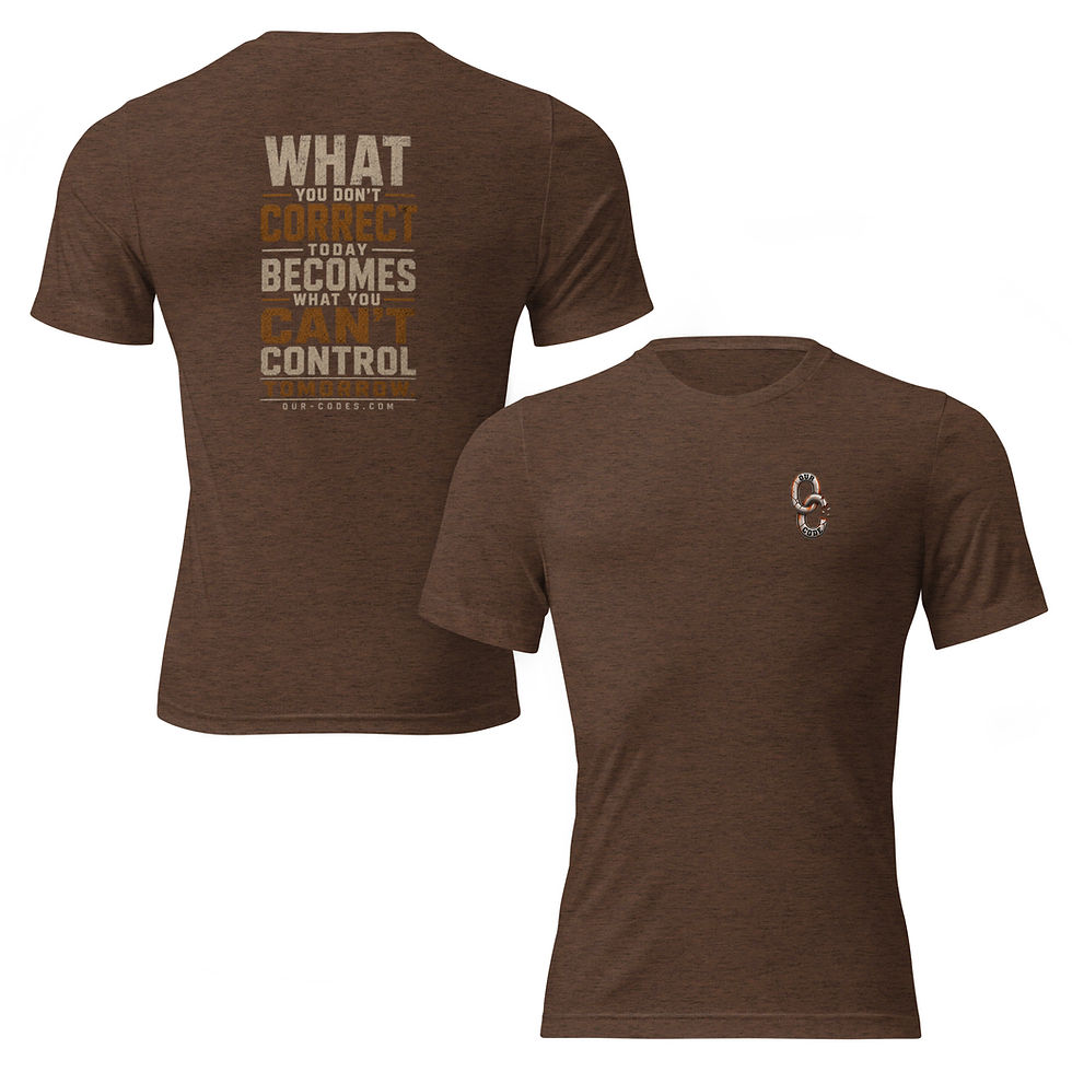 Thumbnail: Motivation Collection | What You Don't Correct Unisex Short Sleeve T-Shirt