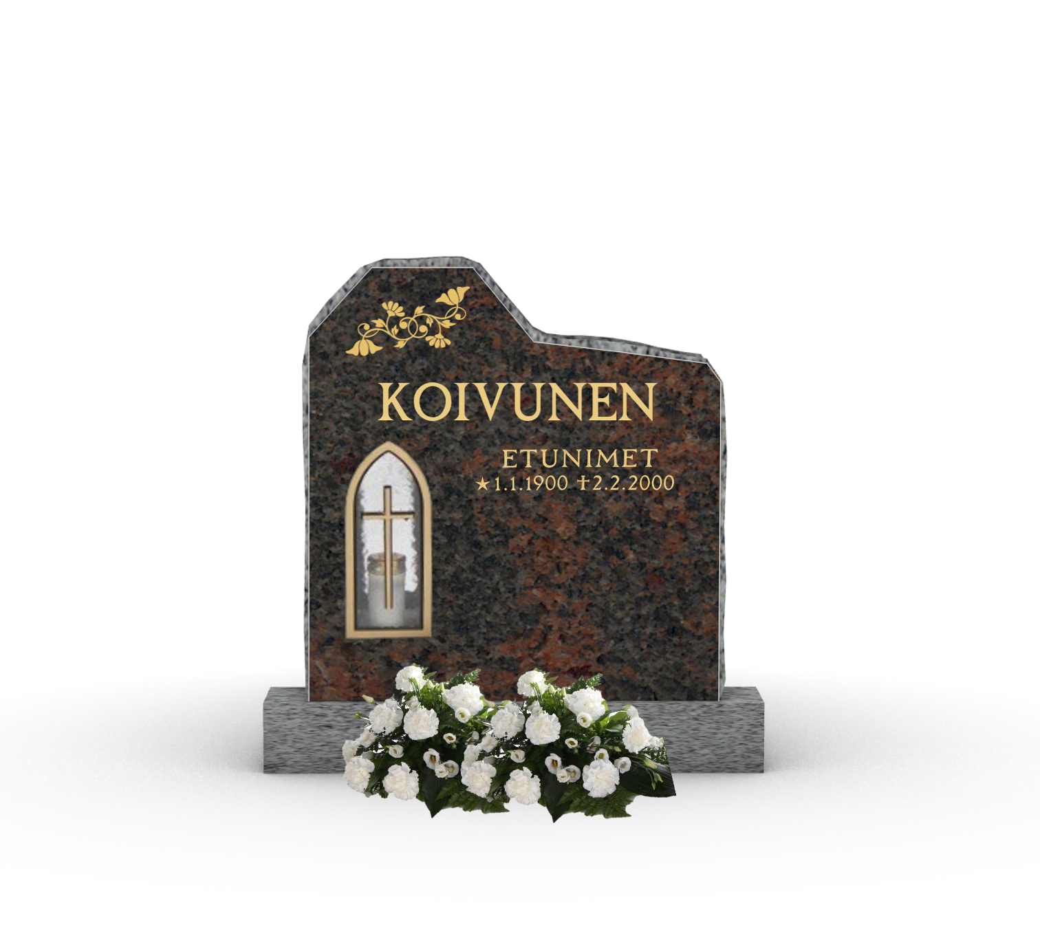 377. Lohkottu lyhtykivi