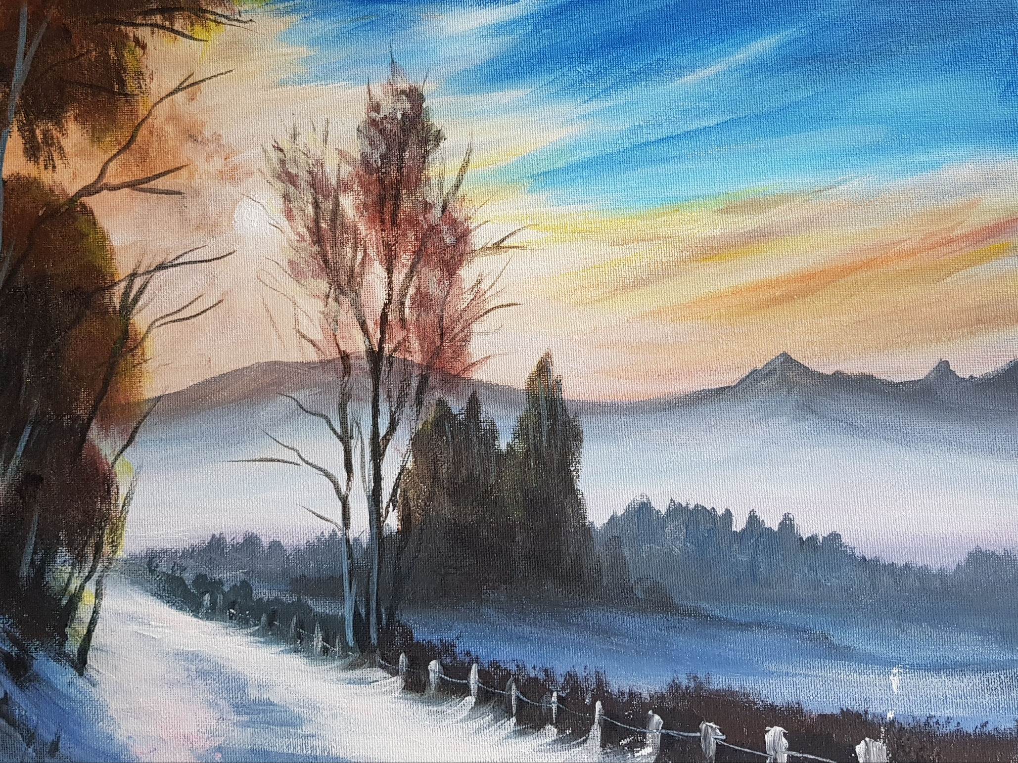 Icy Road by Mita Visrolia