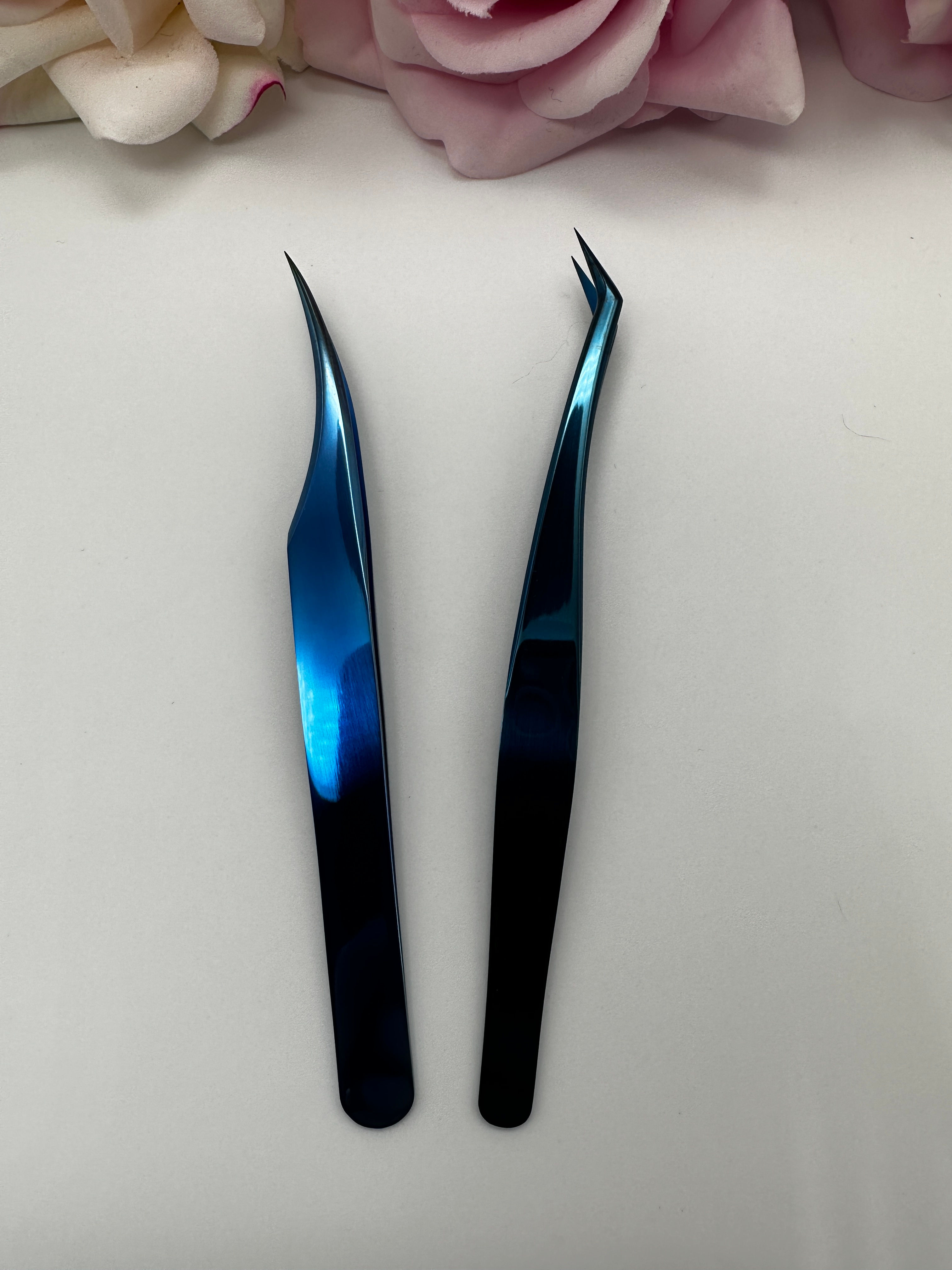 Premium Blue Volume Isolated Tweezers 