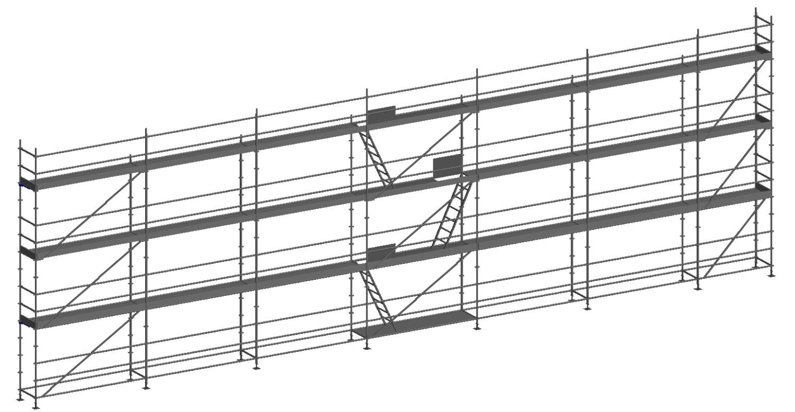 FERMAR Multidirectional Scaffolding Kit 20 x 0.73 m (H = 7.00 m)