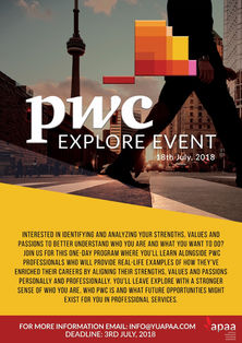 PwC Explore Event - APPLY NOW