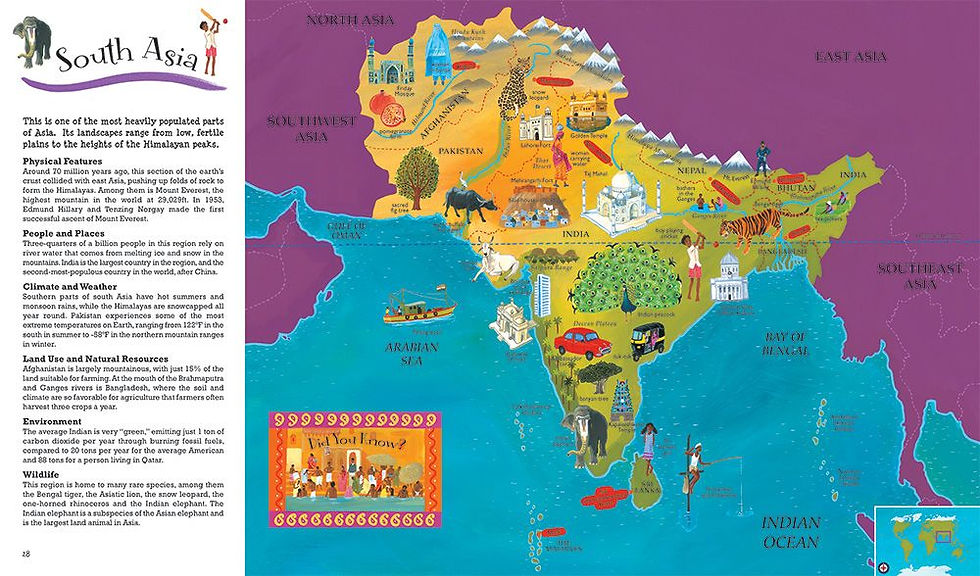 Thumbnail: Barefoot Books World Atlas by Barefoot Books