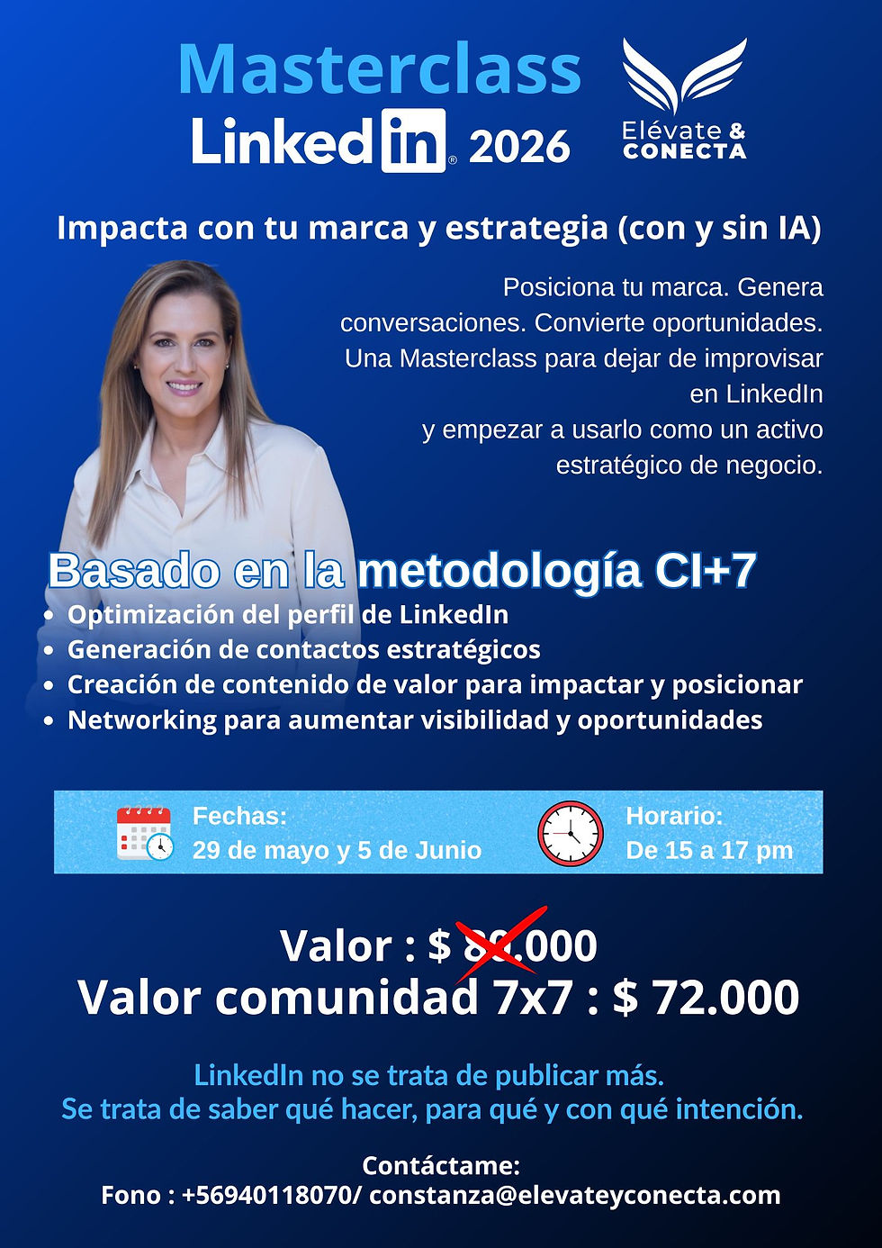 Masterclass LinkedIn 2026 - Constanza Ibieta