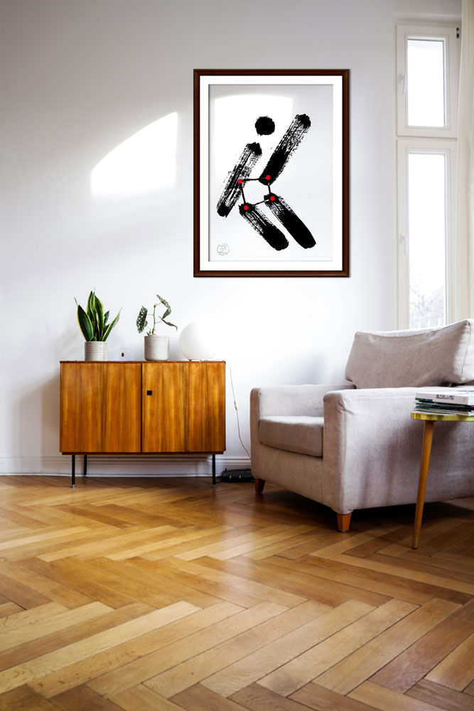 afiche abstracto para decorar