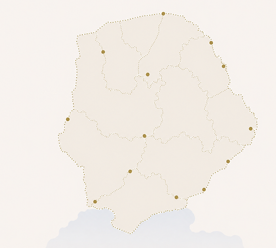Carte sud de la France