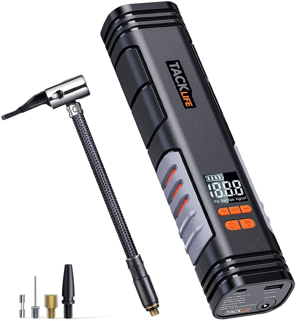 Top Rated Portable Air Pump Cordless Tire Inflator-Handheld Air Compressor.