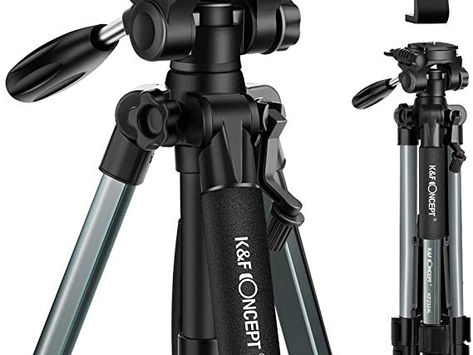 Must Have Starter Kit! K&F Concept 56''Compact Lightweight Travel Portable Camera Tripod.