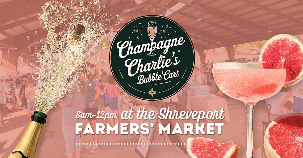 Champagne Charlie’s Bubble Cart at the Shreveport Farmers’ Market