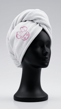 Hair Wrap Towel - Minnie Mouse with Paw Prints - Shauna