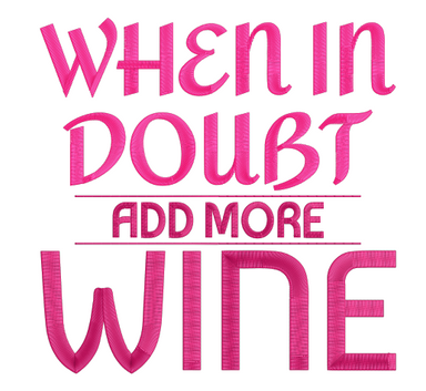 When in Doubt