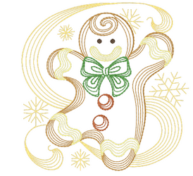 Rippled Gingerbread Man