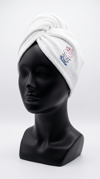 Hair Wrap Towel - Cupcake with Paw Prints - Shannon