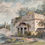 Thumbnail: A capriccio with a Roman temple Old Master Watercolor