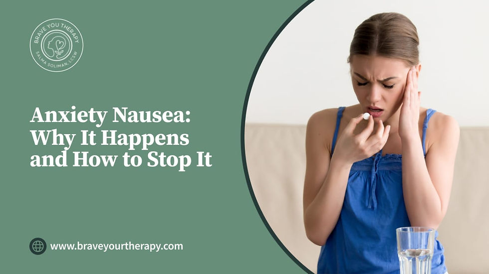 Anxiety Nausea: Why It Happens and How to Stop It