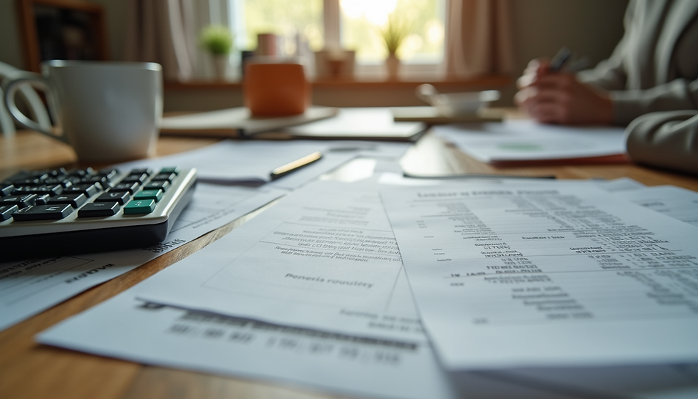 the emotional weight of managing bills and finances at home
