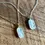 Thumbnail: Sand Infused Oval Glass Necklace by eluCook Designs