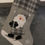 Thumbnail: Silver/Grey Tartan Santa Stocking
