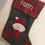 Thumbnail: Grey/Red Tartan Snowman Stocking