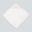 Thumbnail: Baby Hooded Towel - White/ Pink Trim