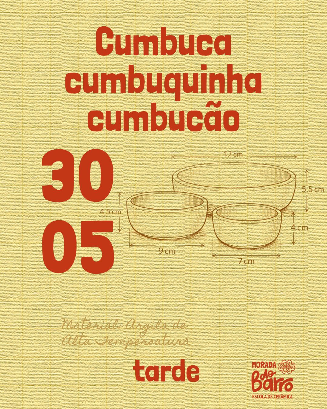 Ed.212 - Oficina de Um Dia - Trio de cumbucas