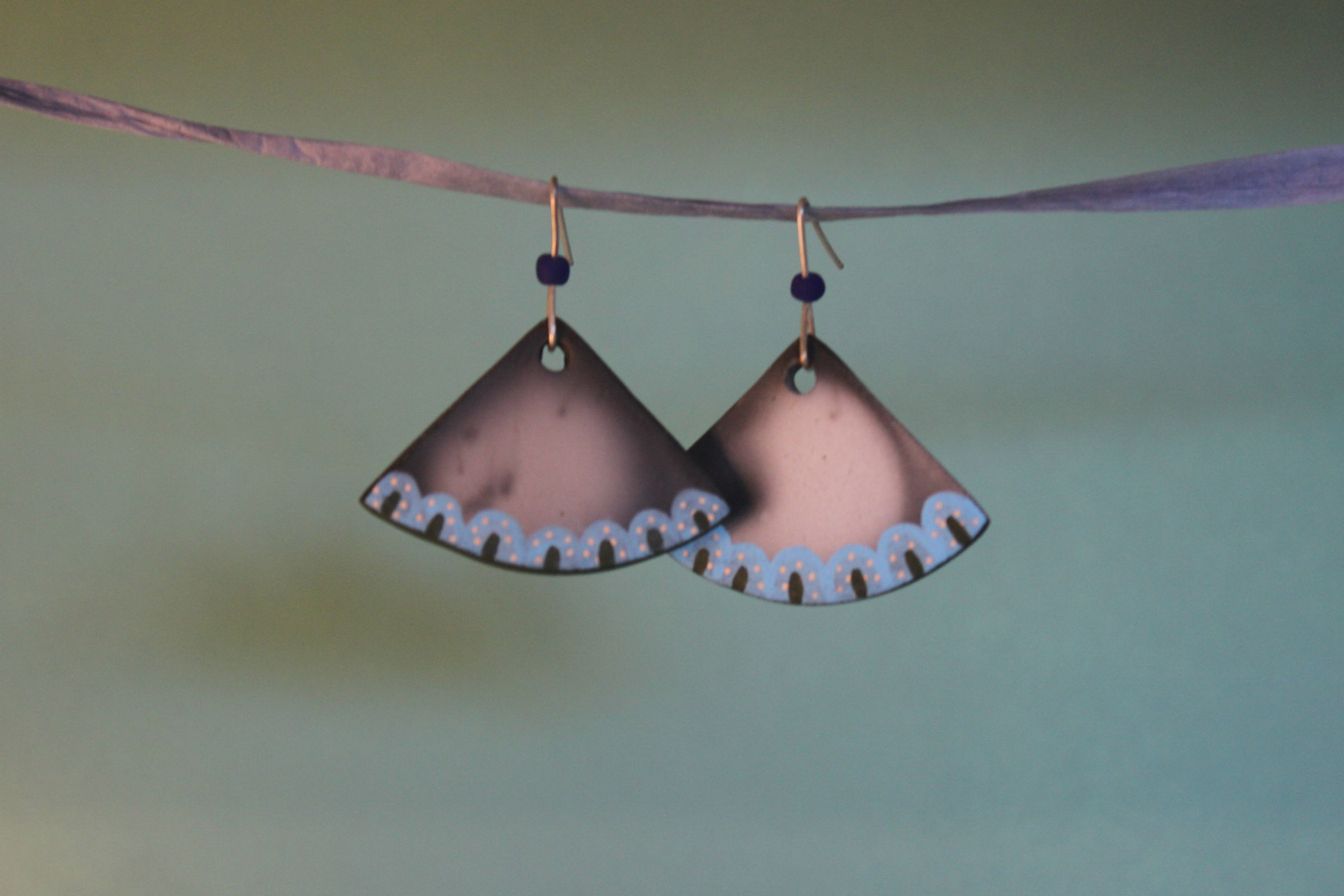 Boucles d'oreilles en céramique