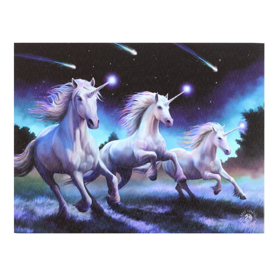 Shootings Stars Unicorn Canvas - Anne Stokes