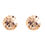 Thumbnail: 6mm Diamond Shaped Crystal Stud Earrings