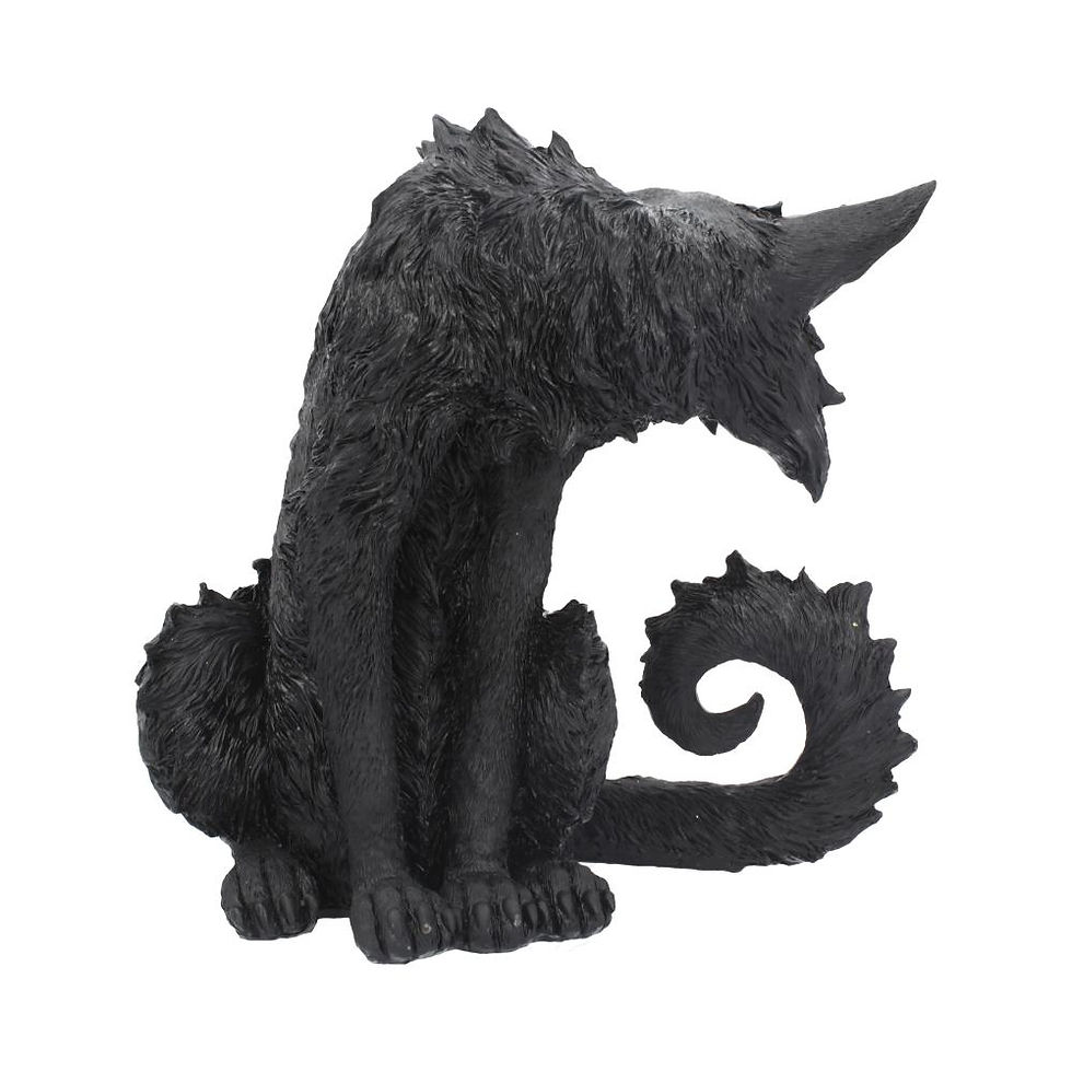 Thumbnail: Spite the Black Cat Witches Familiar Ornament - 25.5cm