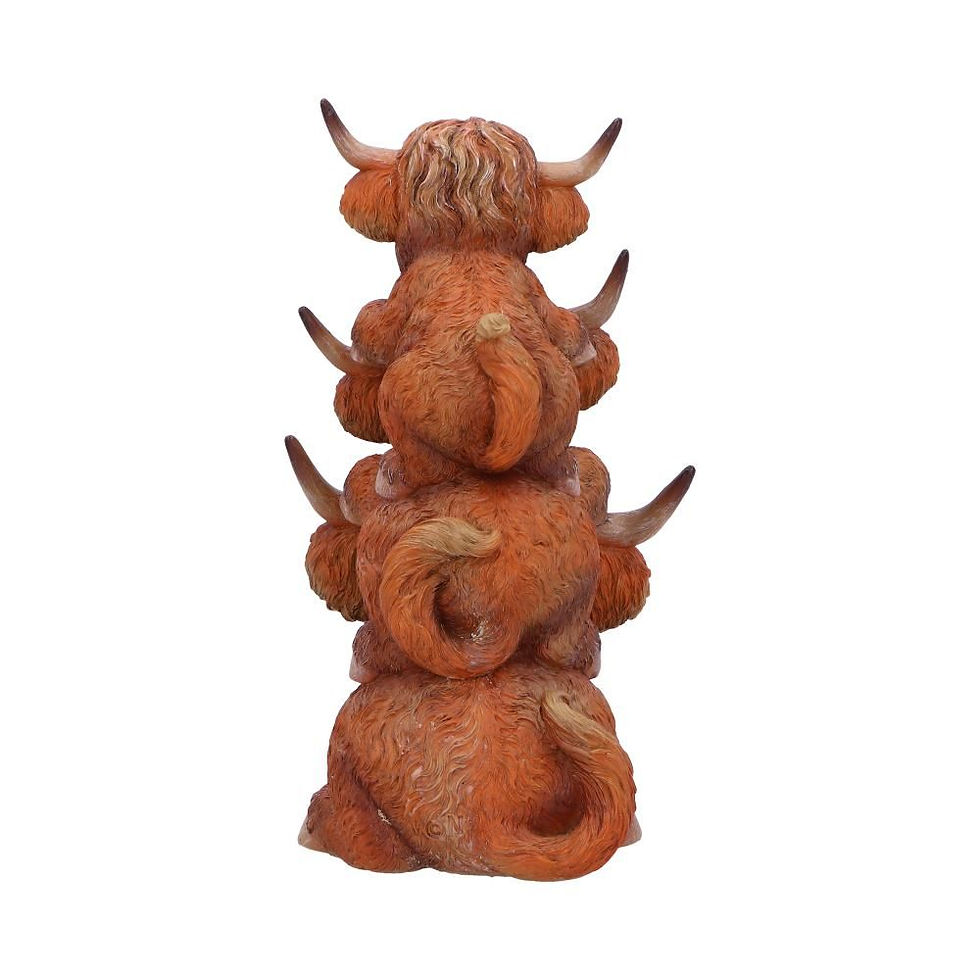 Thumbnail: Highland Cow Totem Ornament - 17.5cm