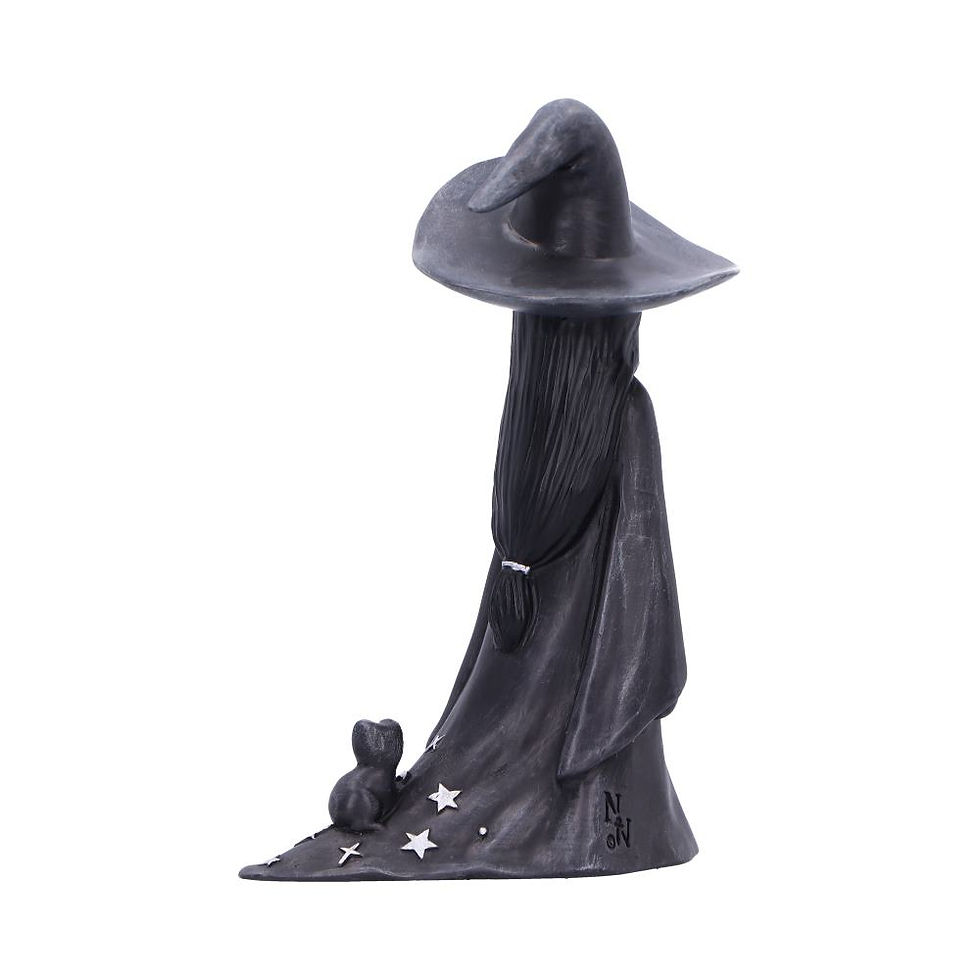 Thumbnail: Little Souls Sparkle Witch and Frog Ornament - 11.5cm