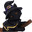 Thumbnail: Tabitha Witches Familiar Black Cat and Broomstick Ornament - 11cm
