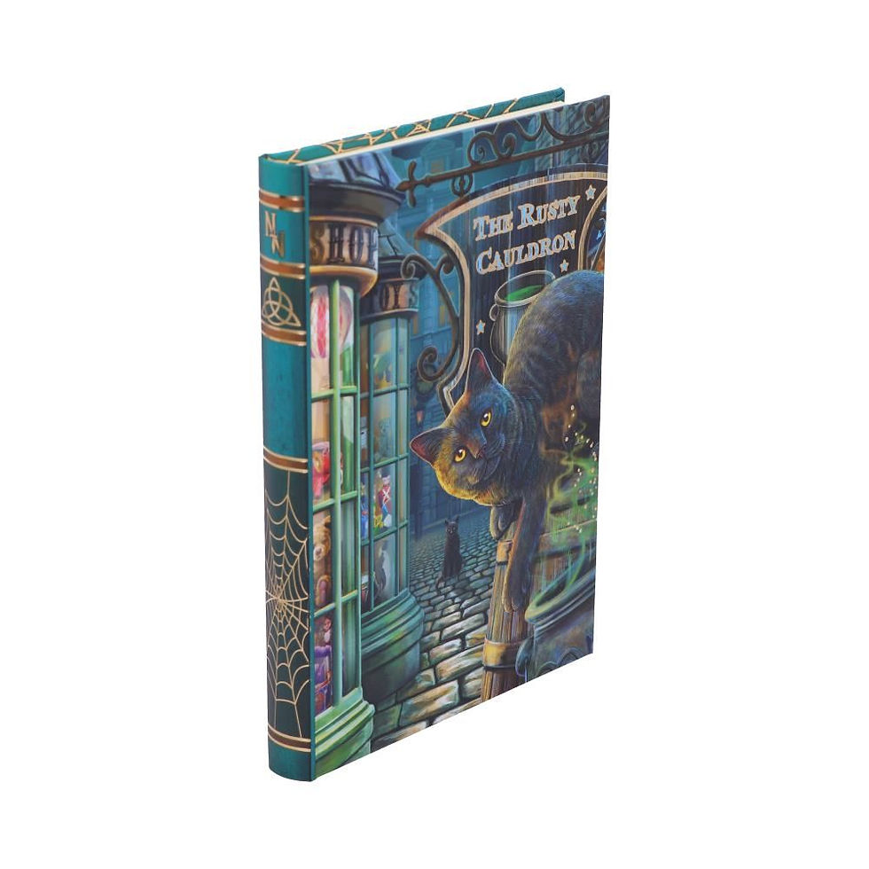 Thumbnail: Rusty Cauldron Cat A5 Journal - 17cm - Lisa Parker