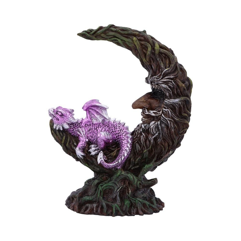 Amethyst Slumber Dragon and Tree Spirit Ornament - 21.2cm