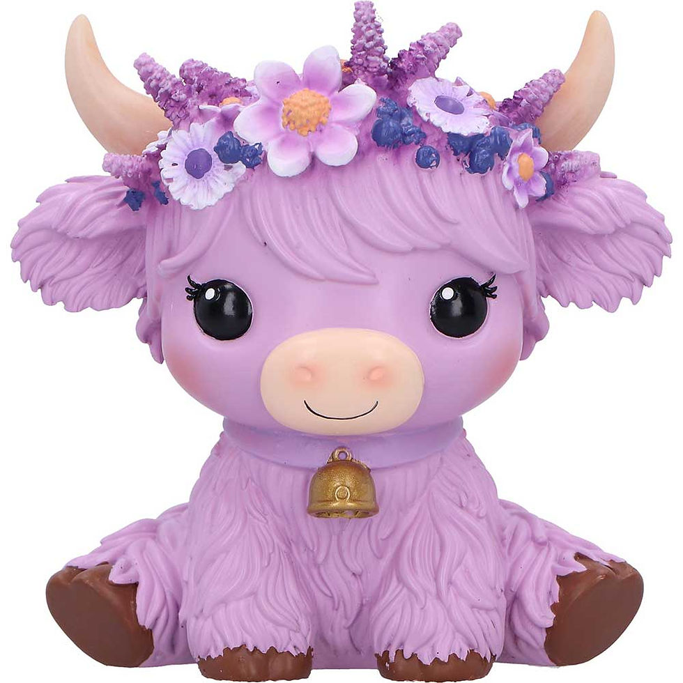 Thumbnail: Moo Crew - Hyacinth Cow Ornament - 10.5cm