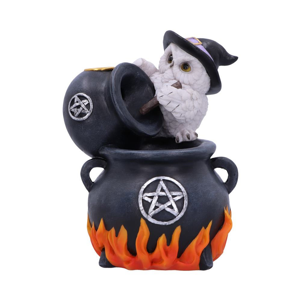Snowy Brew Owl Backflow Incense Burner  - 17cm