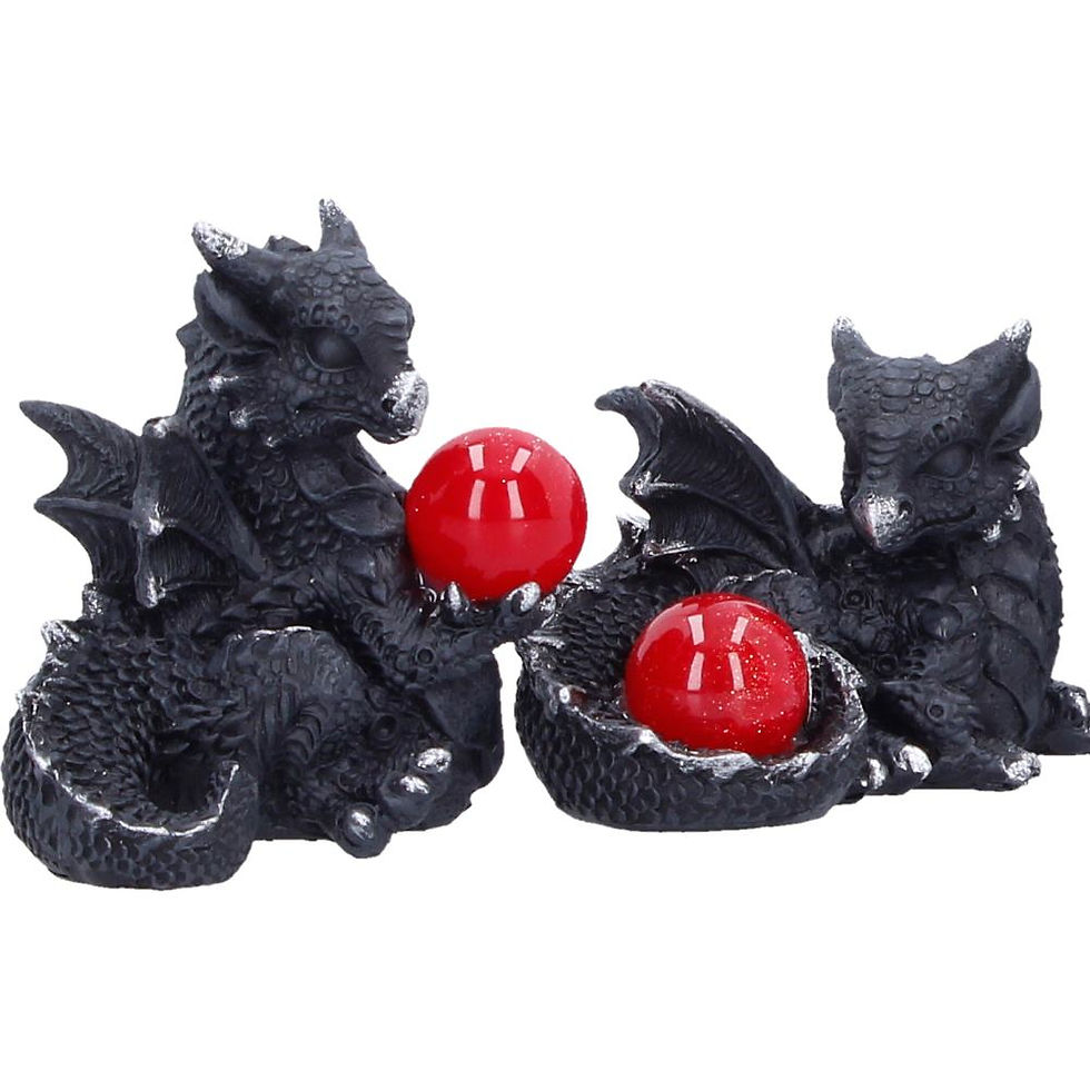 Thumbnail: Midnight Treasures Dragon Ornaments - Set of 4 - 5.5cm