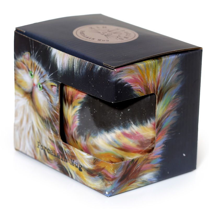 Thumbnail: Rainbow Cat Porcelain Mug - Kim Haskins