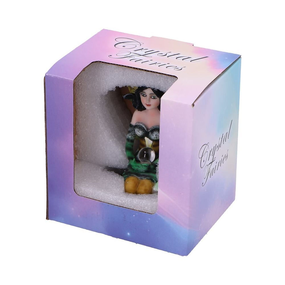 Thumbnail: Jade Green Crystal Fairy Ornament - 9cm