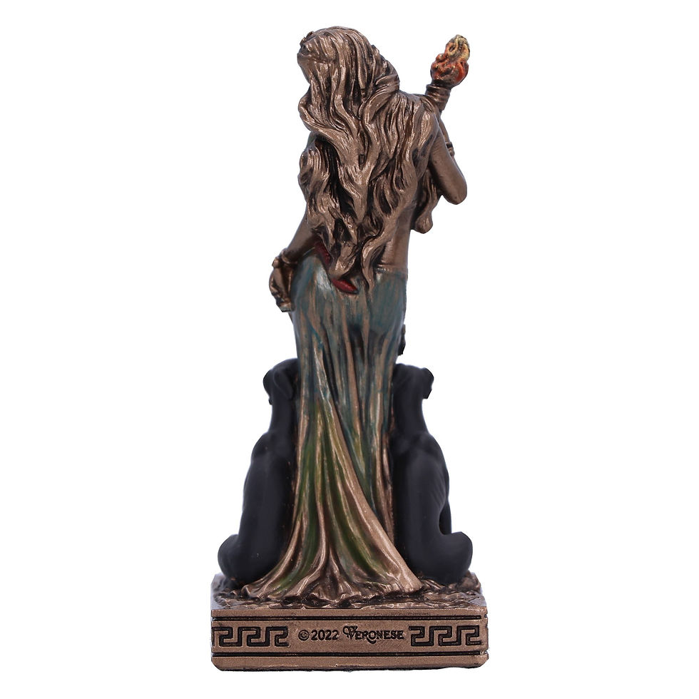 Thumbnail: Hecate Moon Goddess (Mini) Bronze Effect Ornament - 9cm