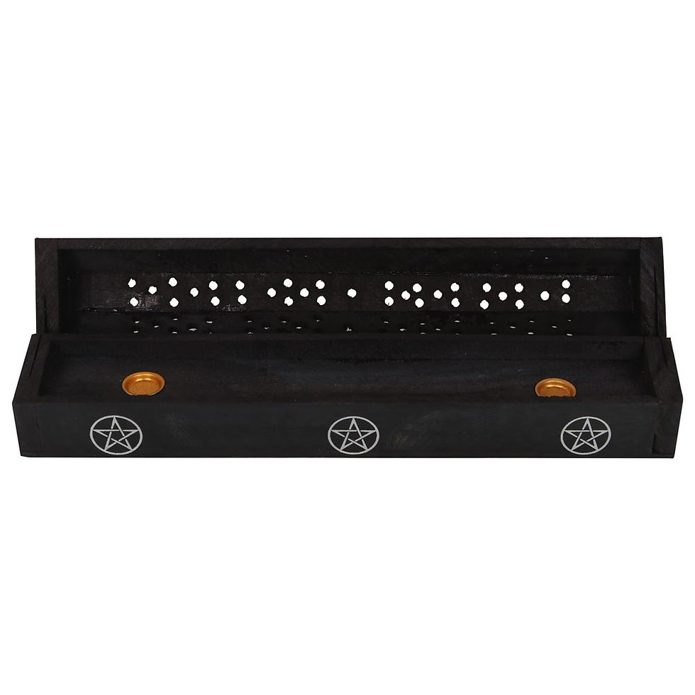 Thumbnail: Pentagram Wooden Black Pepper Incense Box Set
