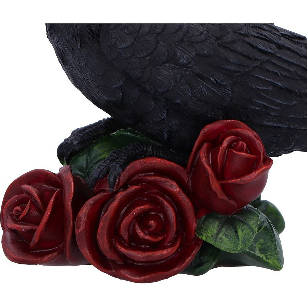 Thumbnail: Rose of the Raven Ornament - 14cm