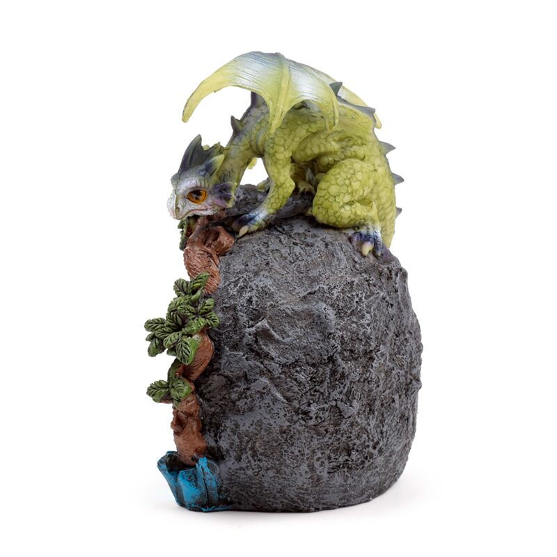 Thumbnail: Sweet Dreams Baby Dragon LED Woodland Crystal Den Ornament - 14cm