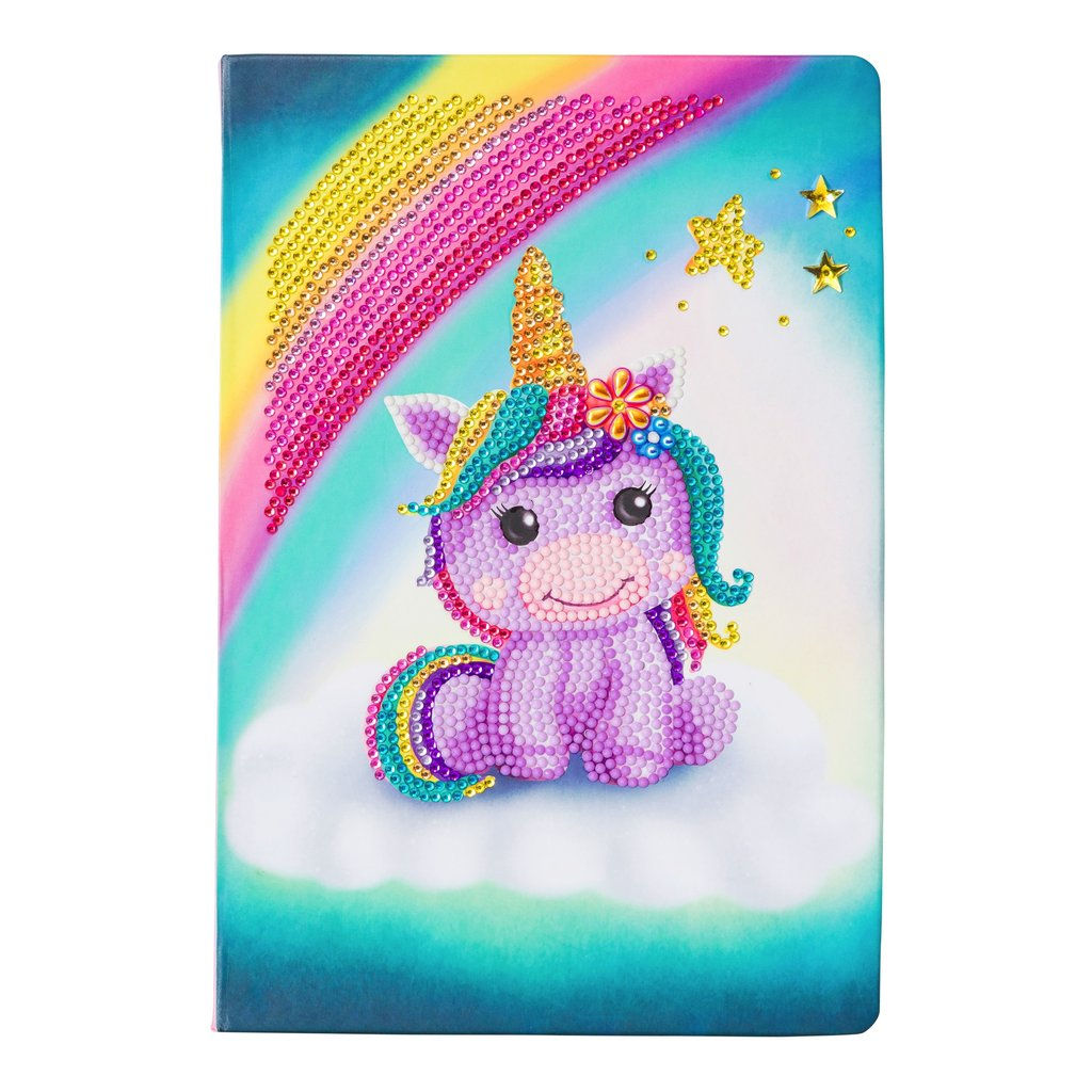 Unicorn Smile Crystal Art Notebook