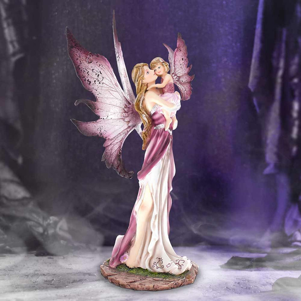 Thumbnail: Precious Moments Mother and Baby Fairy Ornament - 25cm