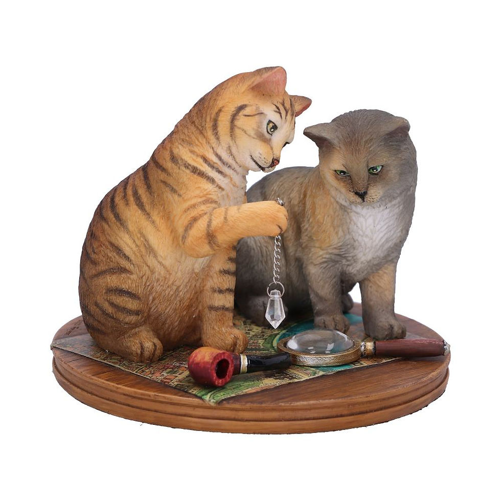 Thumbnail: Purrlock Holmes Cat Ornament - 10.5cm - Lisa Parker