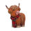 Thumbnail: Highland Snug Cow Ornament - 11.5cm