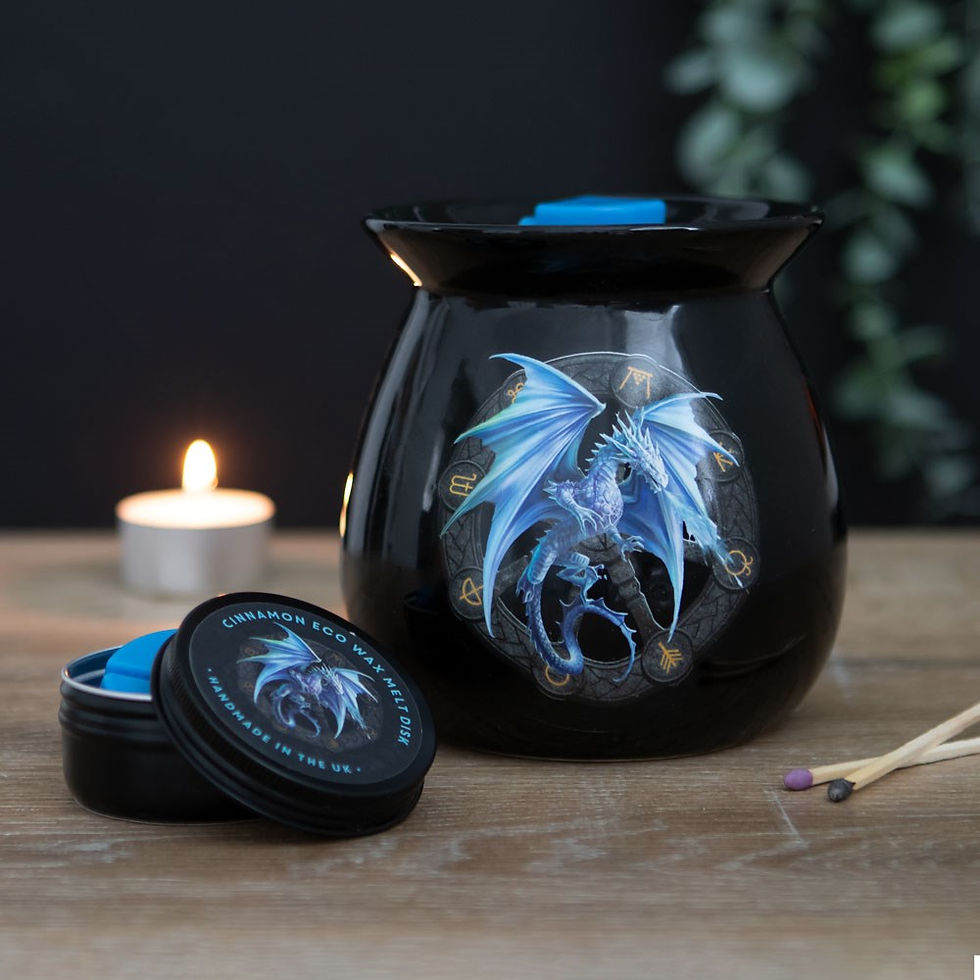 Thumbnail: Yule Wax Melt Burner Gift Set - Anne Stokes - 11cm
